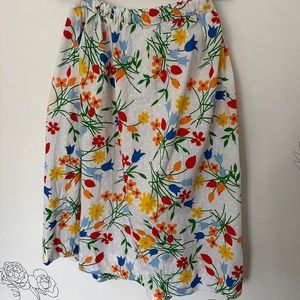 Handmade Colorful Floral Skirt (NO TAGS)